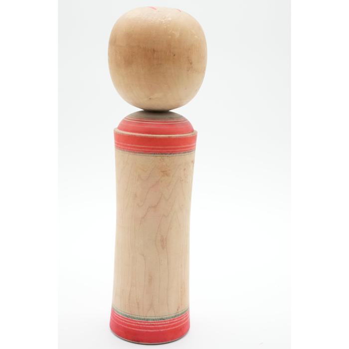 Traditional Japanese Kokeshi Doll – Handcrafted Wooden Art RED BIG