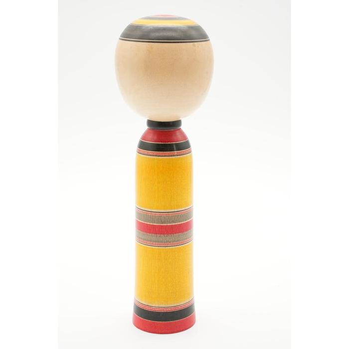 VINTAGE-Japanese Kokeshi Doll – Traditional Wooden Craft doll yellow