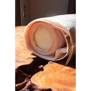 Vintage Japanese Silk Fabric Roll – 12m Bolt in Soft Pink & Ivory Geometric Pattern