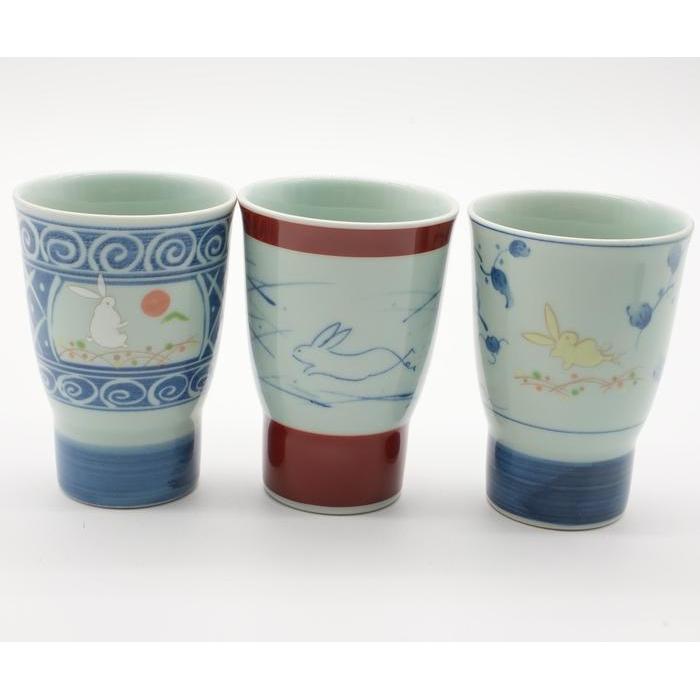 VINTAGE - Arita Ware Rice Bowl Set x5– Sometsuke Karakusa Porcelain