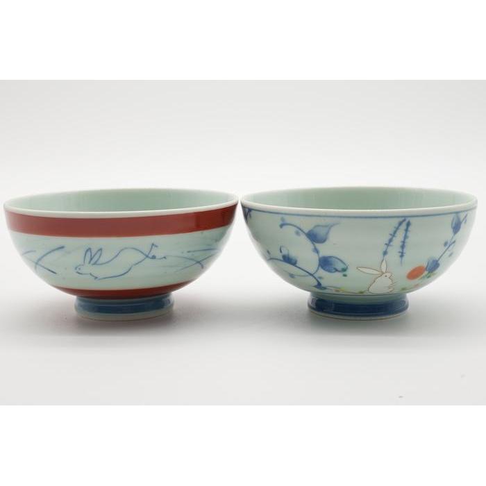 VINTAGE - Arita Ware Rice Bowl Set x5– Sometsuke Karakusa Porcelain
