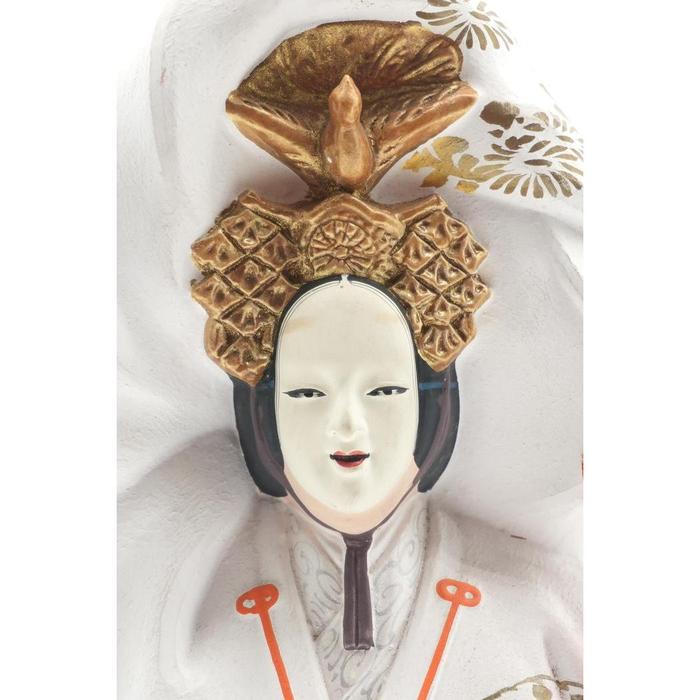 VINTAGE - Japanese Nihon Ningyo Ceremonial Doll – Traditional White Kimono Court Figure