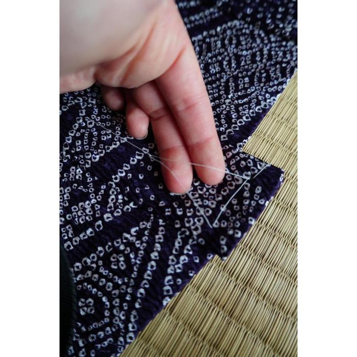 Vintage Haori – Shibori Wave Pattern, Universal Size