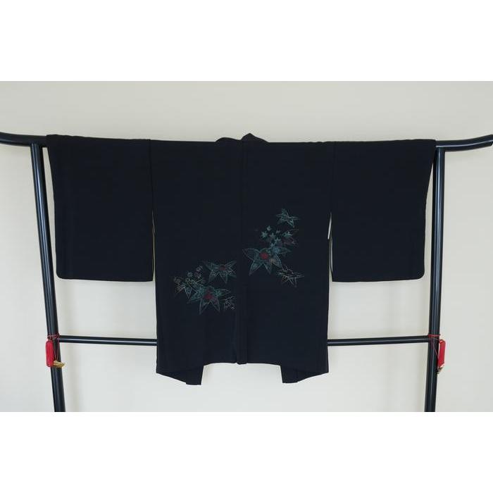 Vintage Haori – Maple Leaf Floral Pattern, Universal Size