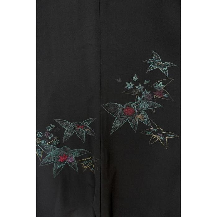 Vintage Haori – Maple Leaf Floral Pattern, Universal Size