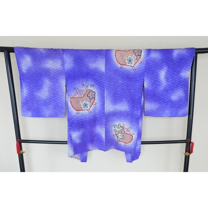 Vintage Haori – Floral Basket Pattern, Universal Size