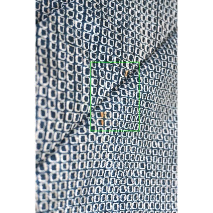 Vintage Haori – Blue Geometric Komon Pattern, Universal Size