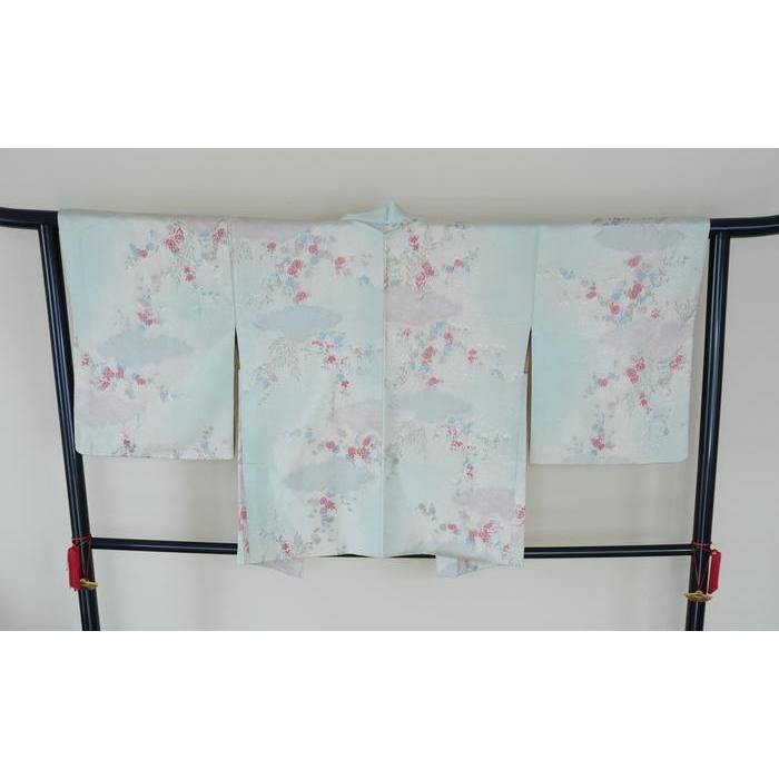 Vintage Haori – Pastel Floral Cloud Pattern, Universal Size