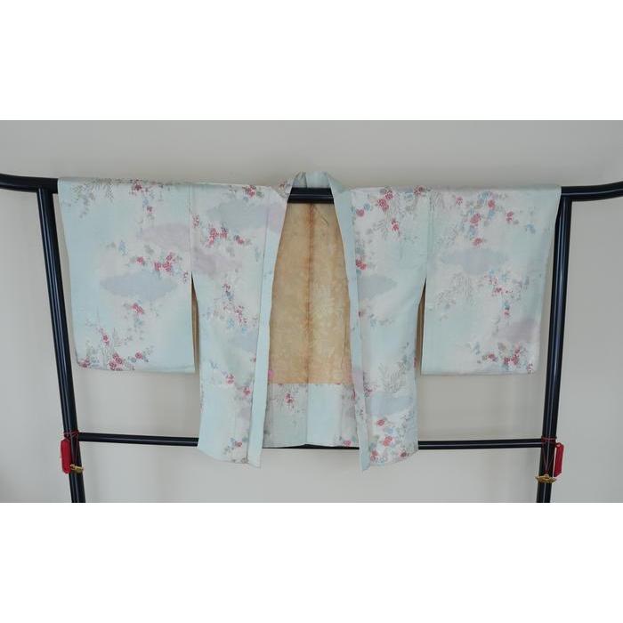 Vintage Haori – Pastel Floral Cloud Pattern, Universal Size