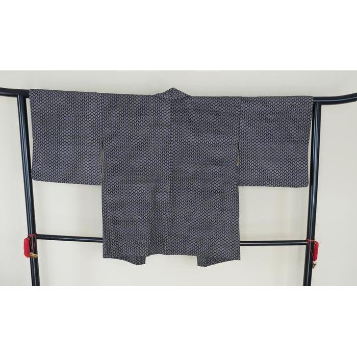 Vintage Haori – Geometric Wave Pattern, Universal Size