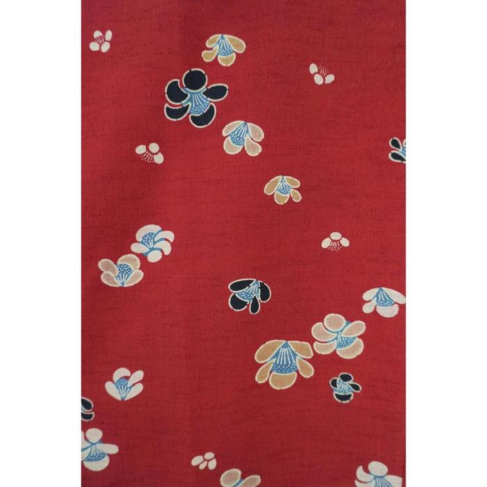 Vintage Haori - Red Floral Pattern, Universal Size
