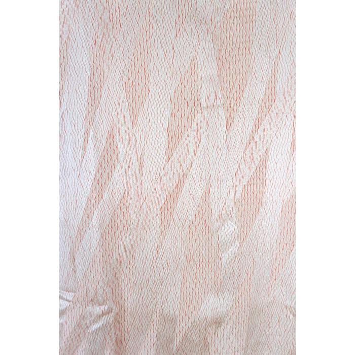 Vintage Japanese Ame Coat Haori with Matching Shawl – Pink Shibori Style Pattern, Universal Size