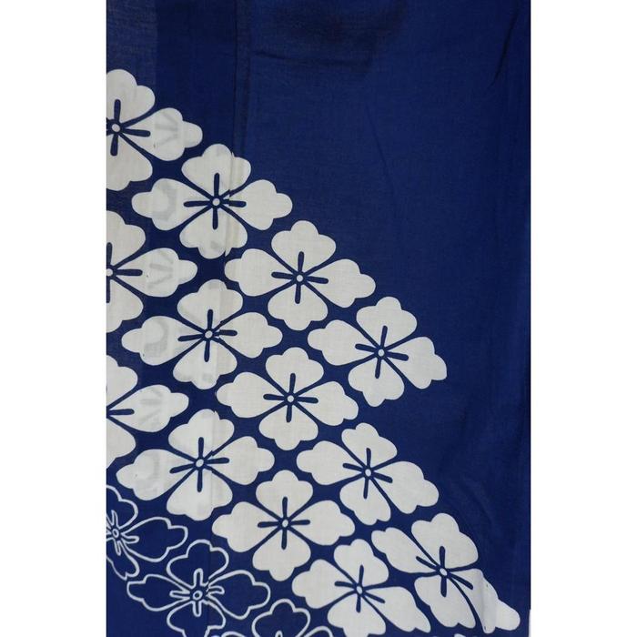 Vintage Men’s Yukata – Deep Blue Sakura Pattern, For Height 138cm-148cm (maximum height for those who don't require an ohashori)