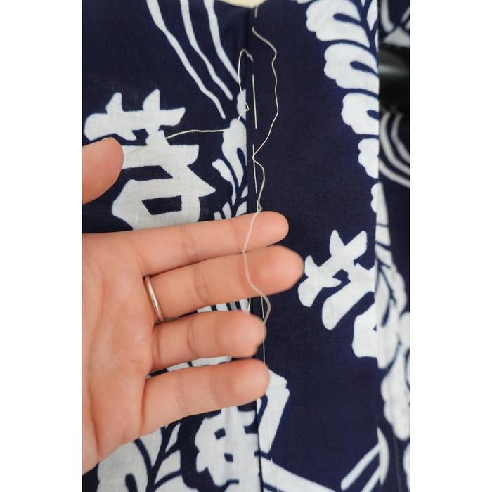 Vintage Men's Yukata – Traditional Festival Pattern, For Height 154cm-164cm (maximum height for those who don't require an ohashori)