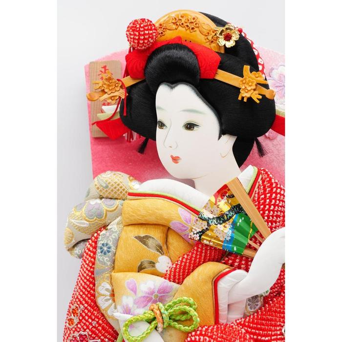 VINTAGE - Japanese Hagoita Oshie Doll by Kyugetsu – Traditional Kimono Girl Decorative Paddle