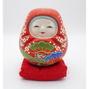 VINTAGE - Japanese Kaga Hachiman Okiagari Doll with Bell