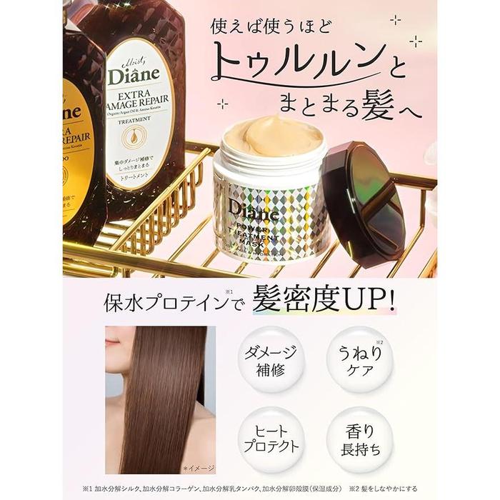 Diane Power Treatment Mask – Intensive Repair for Highly Damaged Hair, 8.1 oz (230 g) [With alcohol]