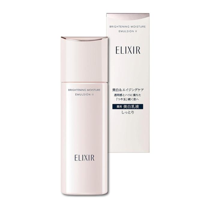 ELIXIR Brightening Emulsion WT (130mL) – Medicated Whitening & Anti-Aging Moisturizing Milk |Types 1 Light / 2 Moist / 3 Rich [With Alcohol]