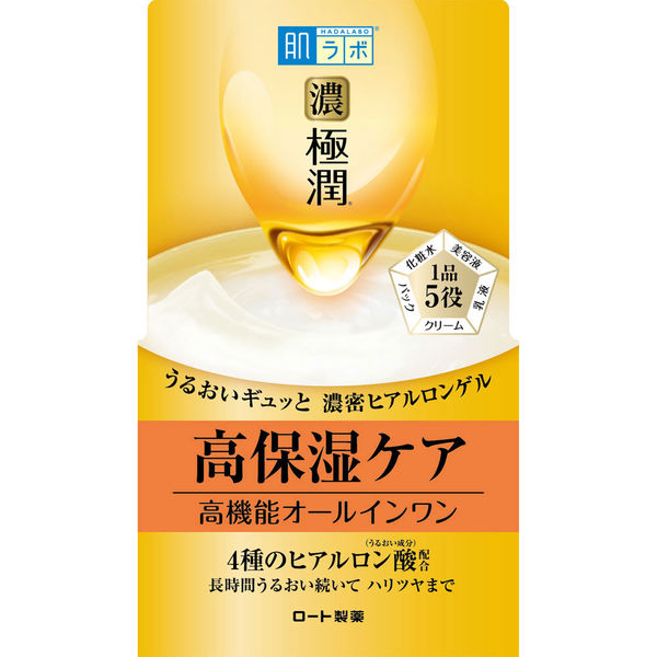 Silnie nawilzajacy krem z 4 typami kwasy hialuronowego Gokujyun Premium od Hada Labo 100g[Non alcohol]