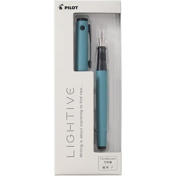 PILOT LIGHTIVE Fountain Pen – Lightweight Cartridge & Converter Type, 6 Colors, Fine / Medium Nib