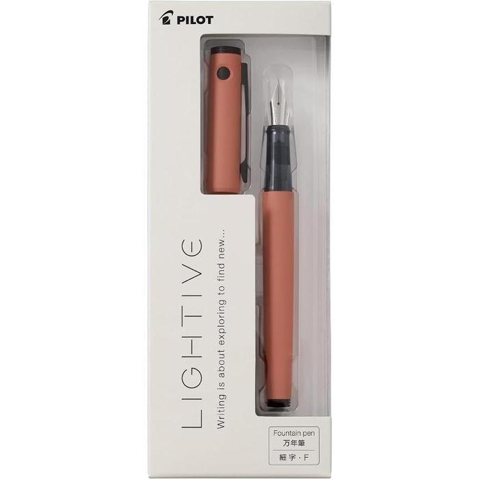 PILOT LIGHTIVE Fountain Pen – Lightweight Cartridge & Converter Type, 6 Colors, Fine / Medium Nib