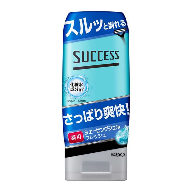 SUCCESS Medicated Shaving Gel 180 g – Smooth, Protective Deep Shave for Men [With alcohol]
