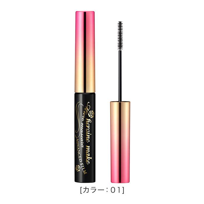 Heroine Make Micro Mascara Advanced Film 01 Black Jet – Ultra-Fine Brush for Long, Defined Lashes 4.5g [Alcohol-free]