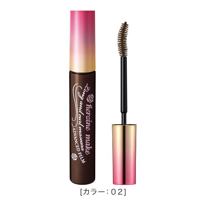 Heroine Make Long & Curl Mascara Advanced Film 02 Brown – Long-Lasting, Curling Mascara 6g [Alcohol free]