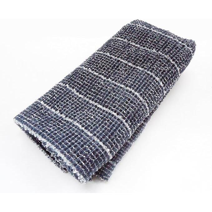 [Hard] OHE Awayuki Body Towel Gray – Rich Foaming Japanese Nylon Body Wash Towel