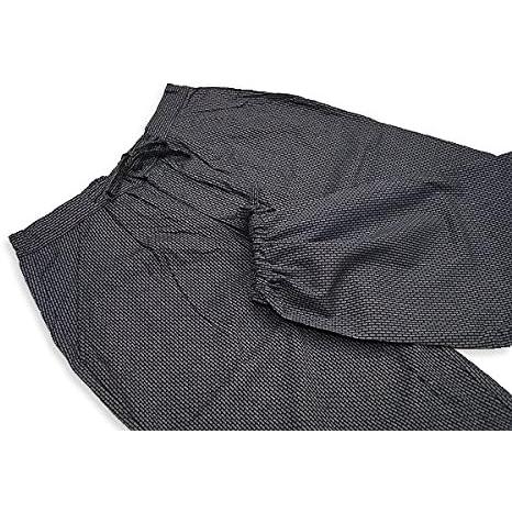 Hiryu Sashiko Weave Samue – Men's Japanese Workwear Set, Dark Grey