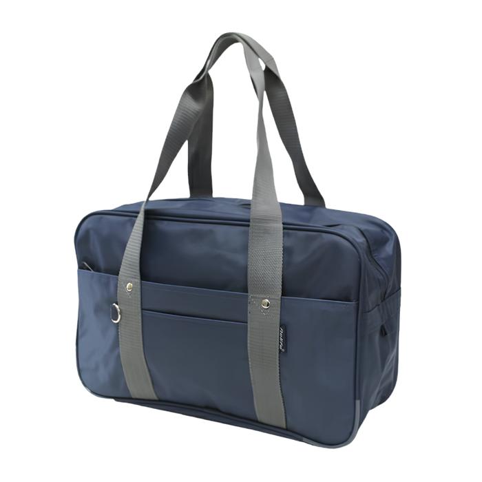 A4 Lightweight School Bag – Black / Navy, Large-Capacity Polyester Student Bag