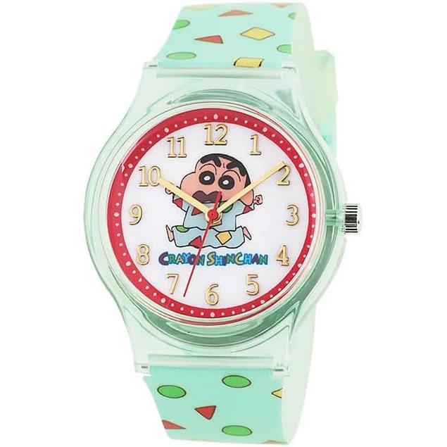 J-AXIS Crayon Shin-chan Pajama Clear Case Analog Watch – Green CH2D0002-GR