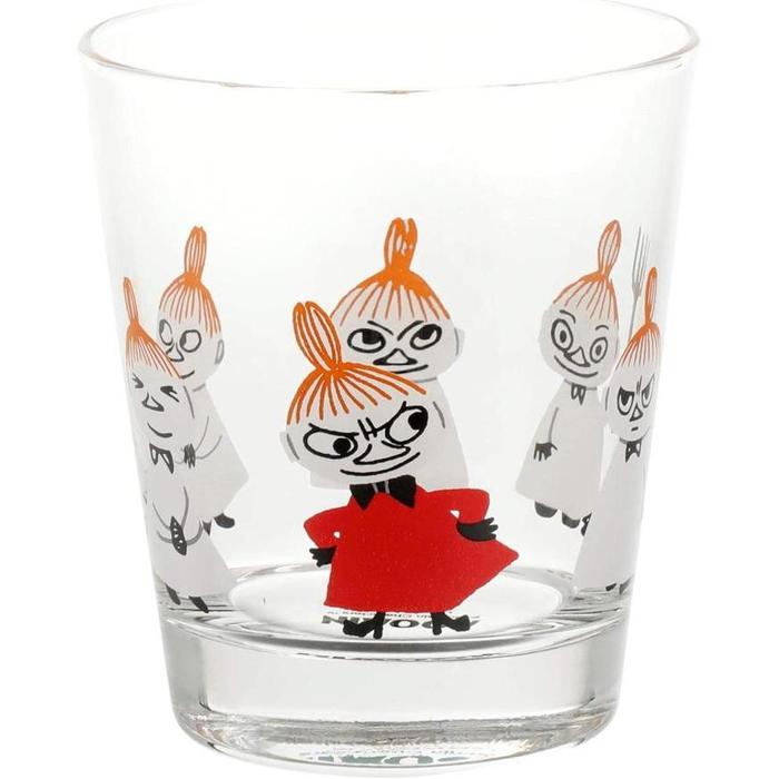 JAPANESE COLLECTION-MOOMIN Kuppi Glass Tumbler, Little My Design, 260ml