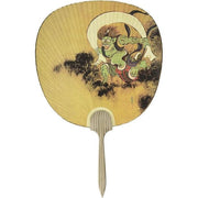 Japanese Art Uchiwa Fan – Fujin & Raijin / Chōjū-giga Traditional Fan