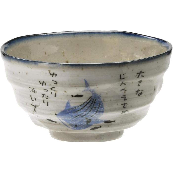 Kanese Mino Ware Ofuke Jinbei Rice Bowl
