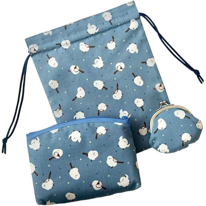 Kinagani Shimaenaga Multi-Pouch 3-Piece Set