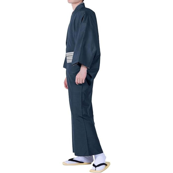Kyoetsu Men’s Kimono – Pongee Fabric, Japanese Traditional Wear (Available in 3 colors)