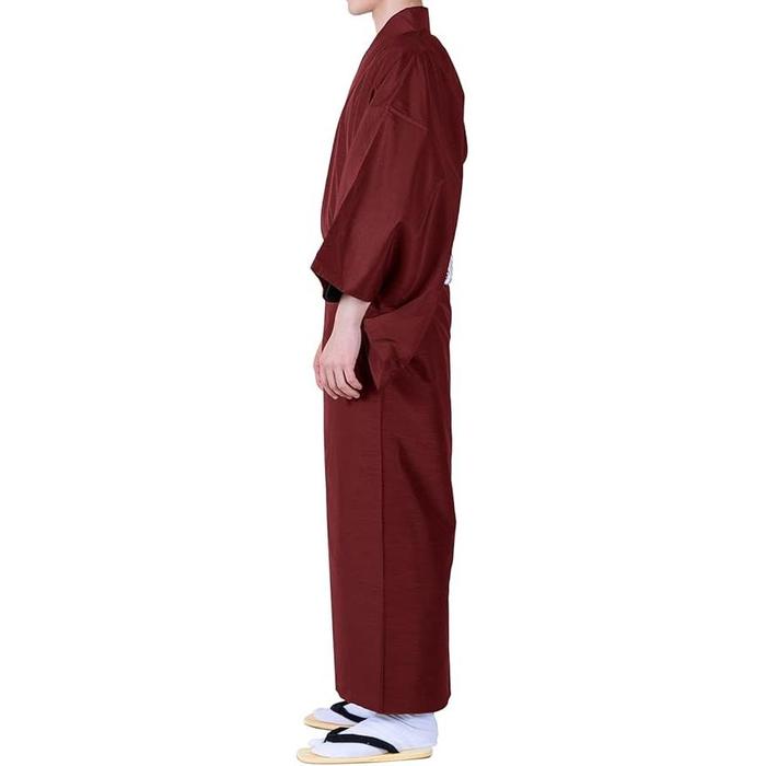 Kyoetsu Men’s Kimono – Pongee Fabric, Japanese Traditional Wear (Available in 3 colors)
