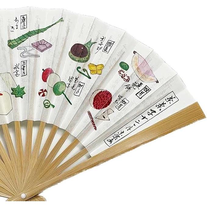 Kyoto Tea Ceremony Fan - Kashi-shuu Design