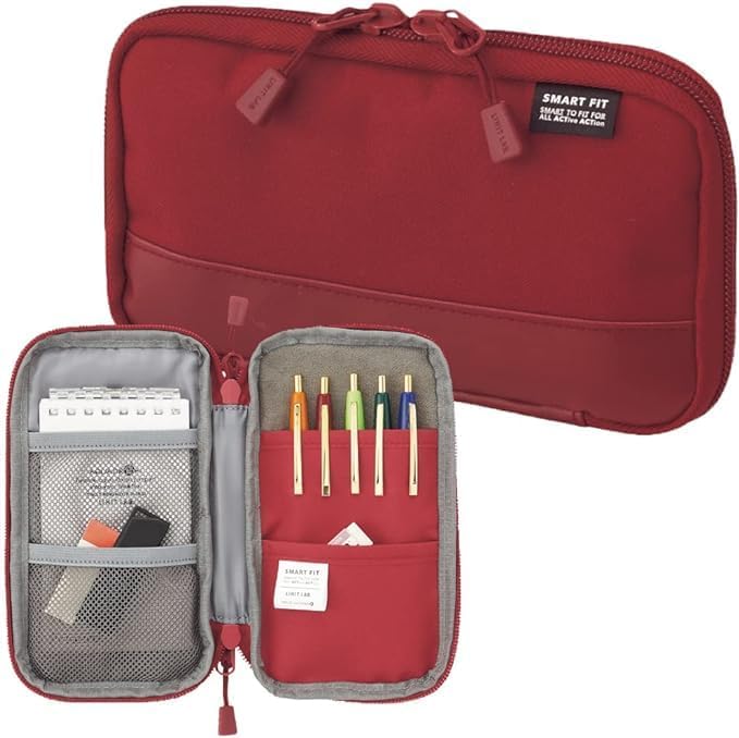 LIHIT LAB SMART FIT ACTACT Pencil Case – Compact & Wide Open | 4 Colors