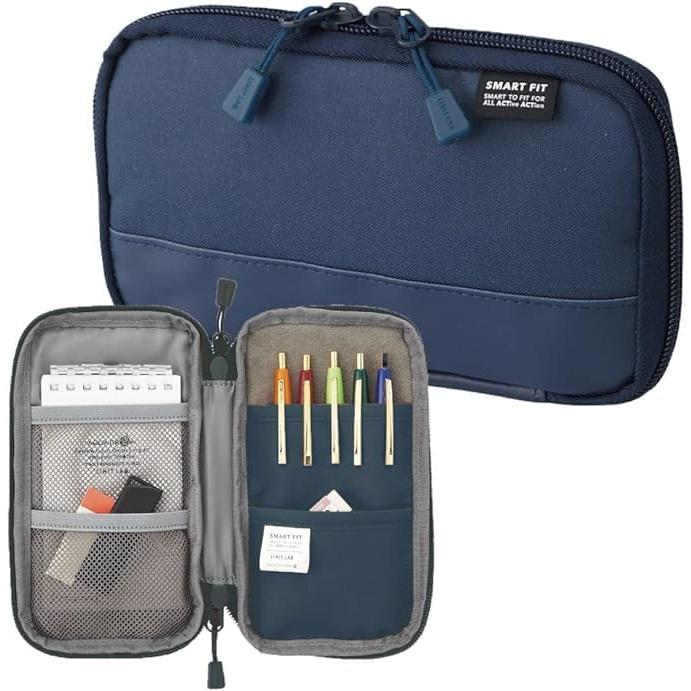 LIHIT LAB SMART FIT ACTACT Pencil Case – Compact & Wide Open | 4 Colors
