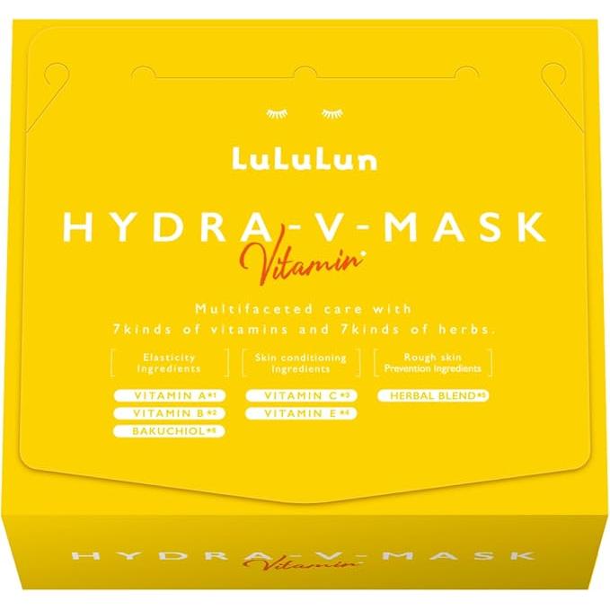 LuLuLun Hydra V Mask – Daily Hydrating Face Masks, 28 Sheets [Alcohol-free]