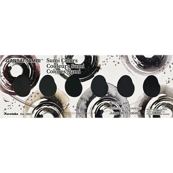 Gansai Tabi Sumi Colors 6 color set (MC20SU/6VOS)