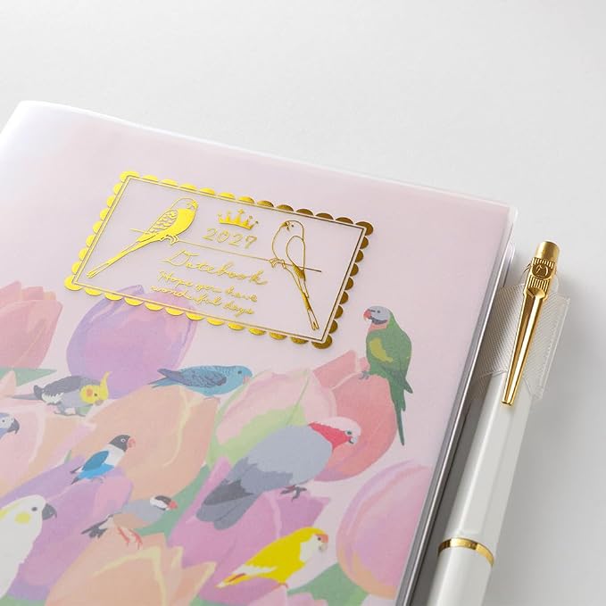 MIDORI Pocket Diary 2027 – Dog / Country Time Floral / Tri Pattern, A6 & B6