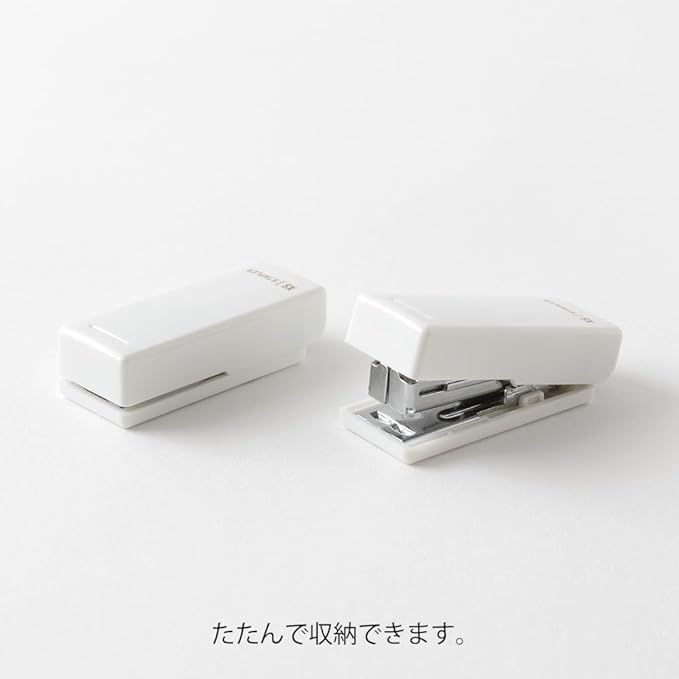 MIDORI XS Compact Stapler – Foldable Mini Stapler with Staple Remover | 4 Colors