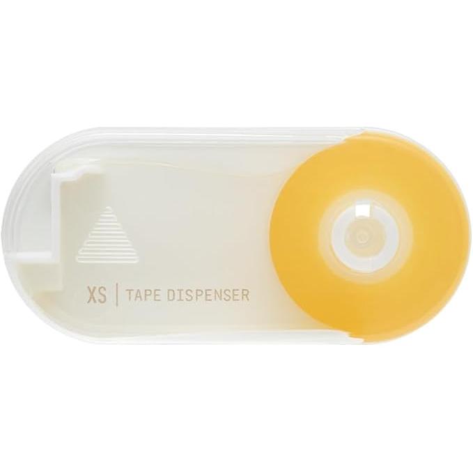 MIDORI XS Tape Cutter – Compact Cellophane Tape Dispenser, White