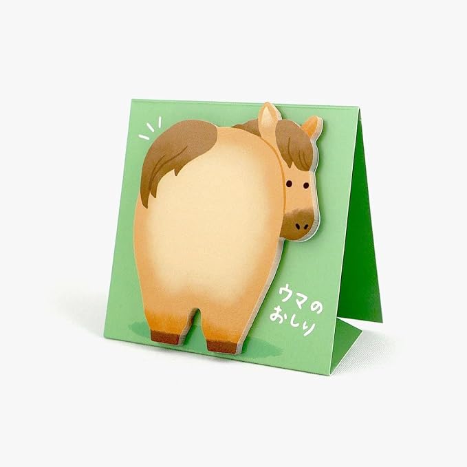 MIND WAVE Stand Stick Marker – Animal Butt Sticky Notes, 3 Designs