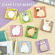 MIND WAVE Stand Stick Marker – Animal Butt Sticky Notes, 3 Designs