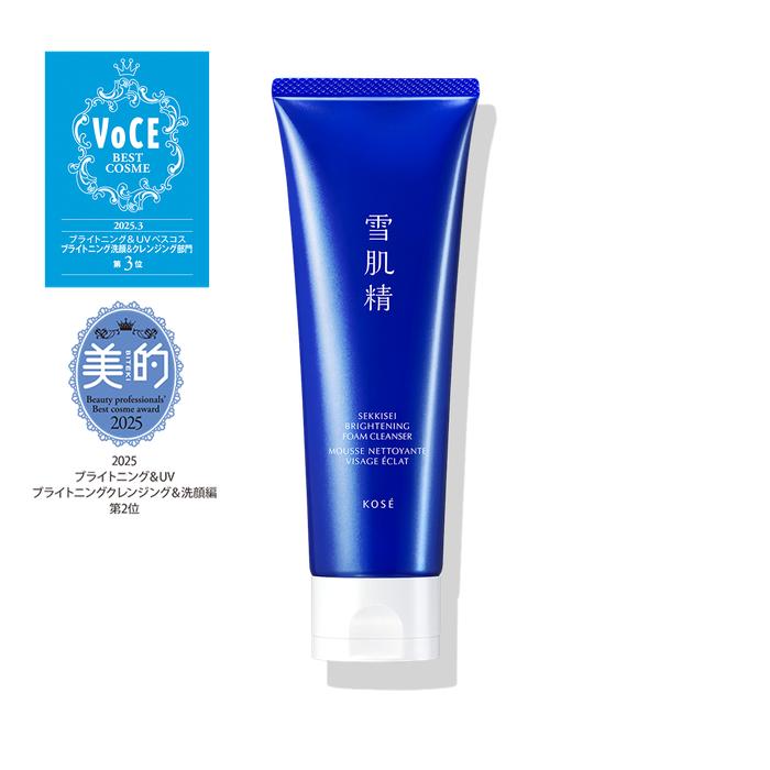 SEKKISEI Medicated Brightening Cream Wash - Dense Foam Facial Cleanser, 130 g [With Alcohol]