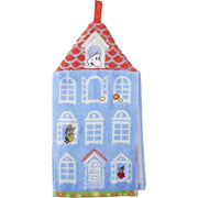 Marushin MOOMIN Dress Towel – “Gathering in Front of the House” – 20×41 cm – 100% Cotton